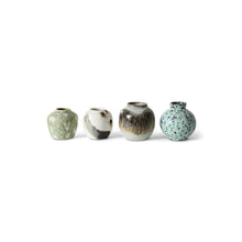 Afbeelding in Gallery-weergave laden, 70s ceramics: small vases - Canyon set of 4
