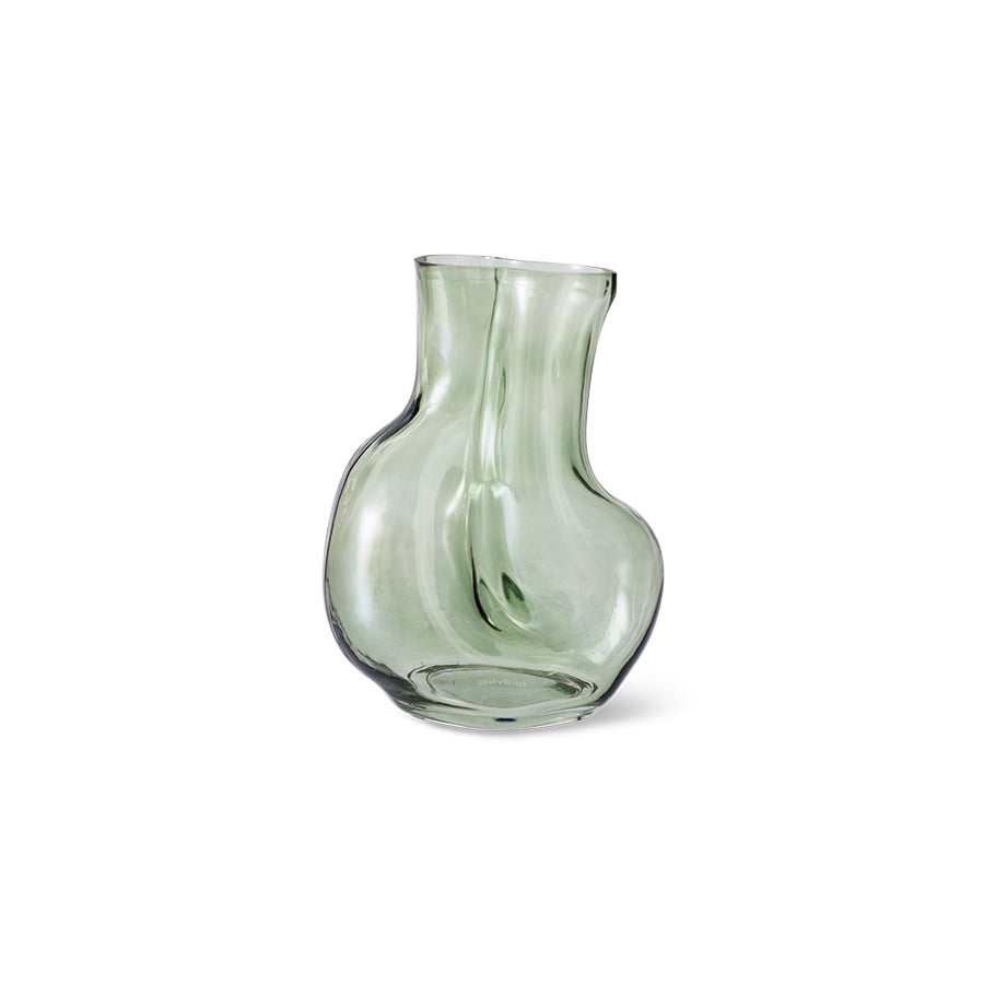 HK Living Vaas Gleam glass - Olive