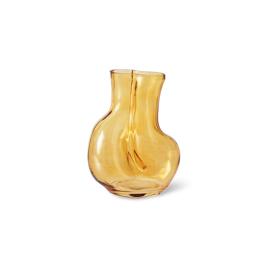 HK Living Vaas - Gleam glass - Amber