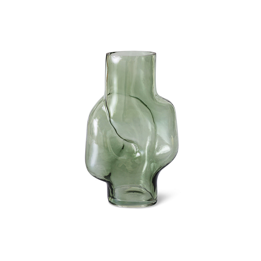 HK Living Vaas - Gleam glass high - Olive