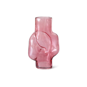 HK Living Vaas - Gleam glass high - Roze