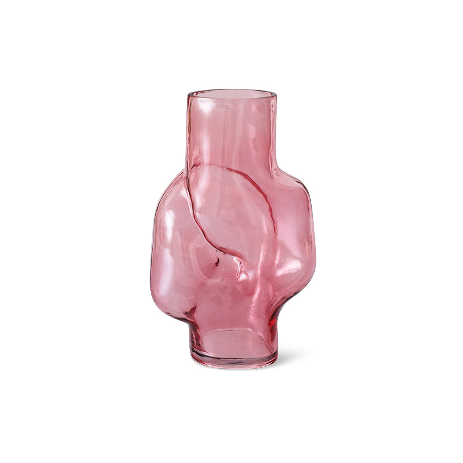 HK Living Vaas - Gleam glass high - Roze