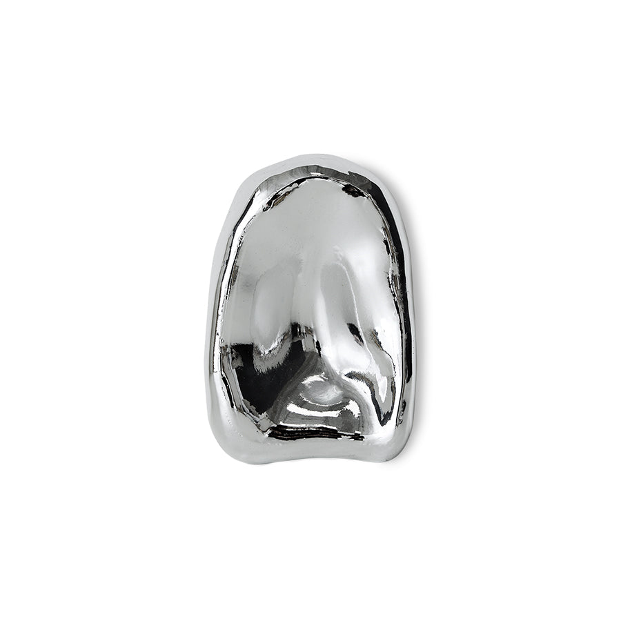 HK Living Glass sculpture - Chrome no. 1