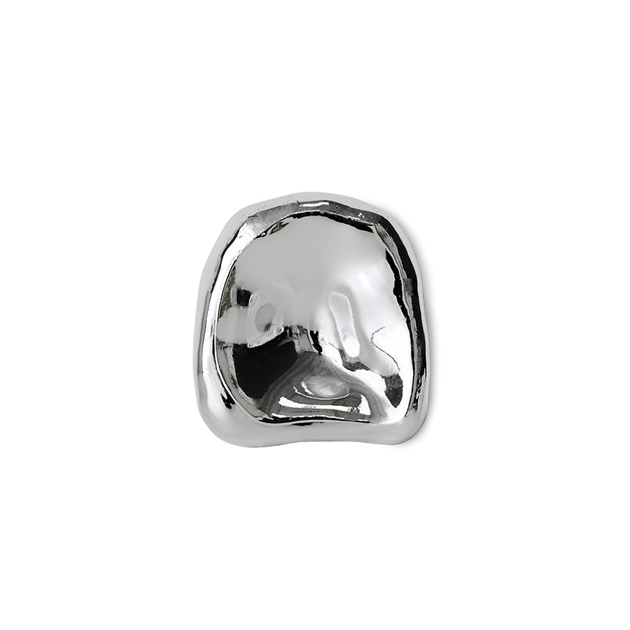 HK Living Glass sculpture - Chrome no. 2