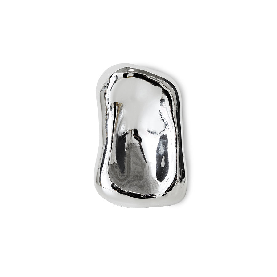 HK Living Glass sculpture - Chrome no. 3