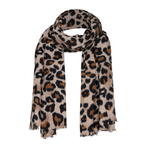 Sjaal - Leopard Lichtbruin