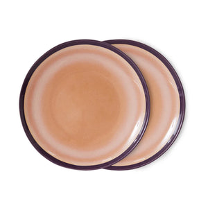 HK Living dinner plate set van 2 - Bedrock