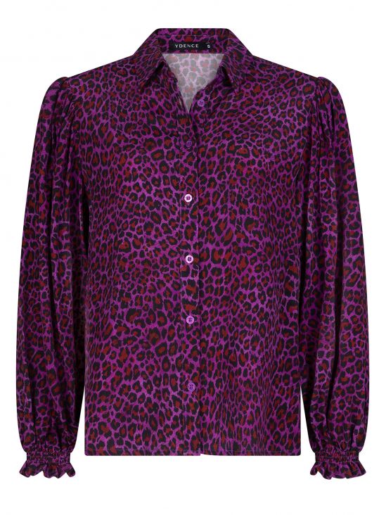 Blouse Alyssa - Purple Leopard