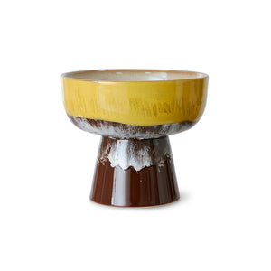70s ceramics: tapas bowl on base - Creek