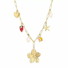 Afbeelding in Gallery-weergave laden, Bedel ketting met bloem - Goud
