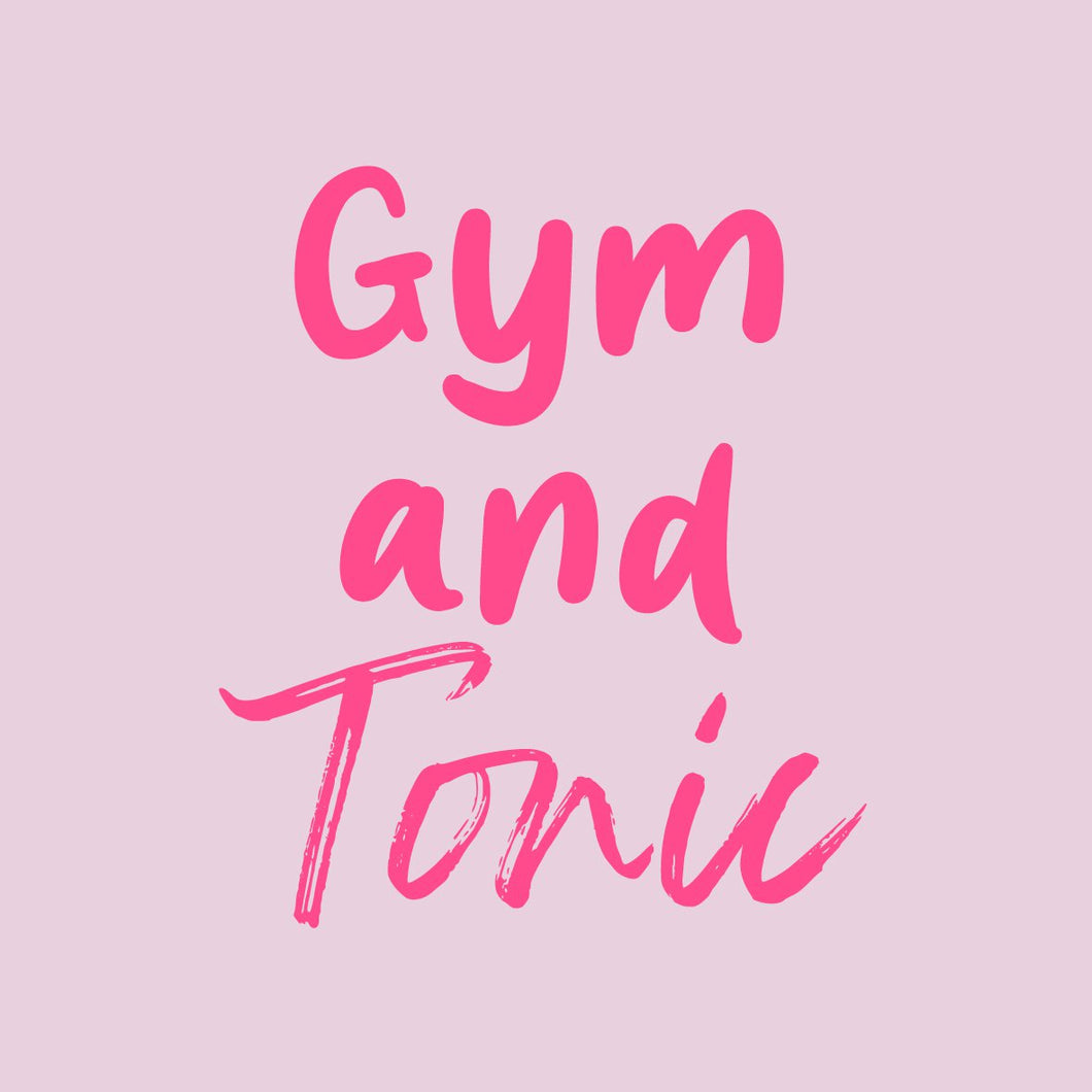 Tegeltje - Gym and tonic