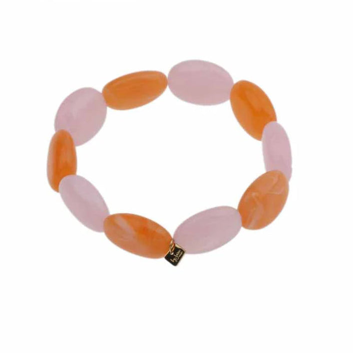 Armband Valencia - Roze/oranje
