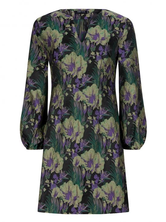 Dress Charlot - Apple green/purple
