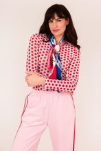 Afbeelding in Gallery-weergave laden, Mesh top stippen - Roze/rood
