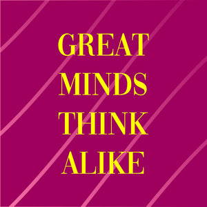 Tegeltje - Great minds