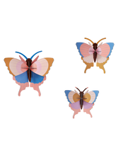 Afbeelding in Gallery-weergave laden, Studio ROOF - Gold Rim Butterflies set of 3
