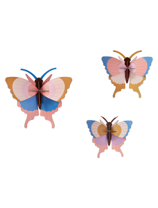 Studio ROOF - Gold Rim Butterflies set of 3