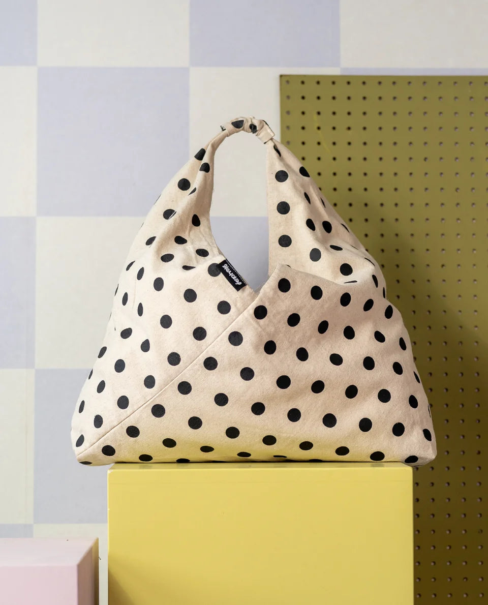 Tas Polkadot - Wit/zwart