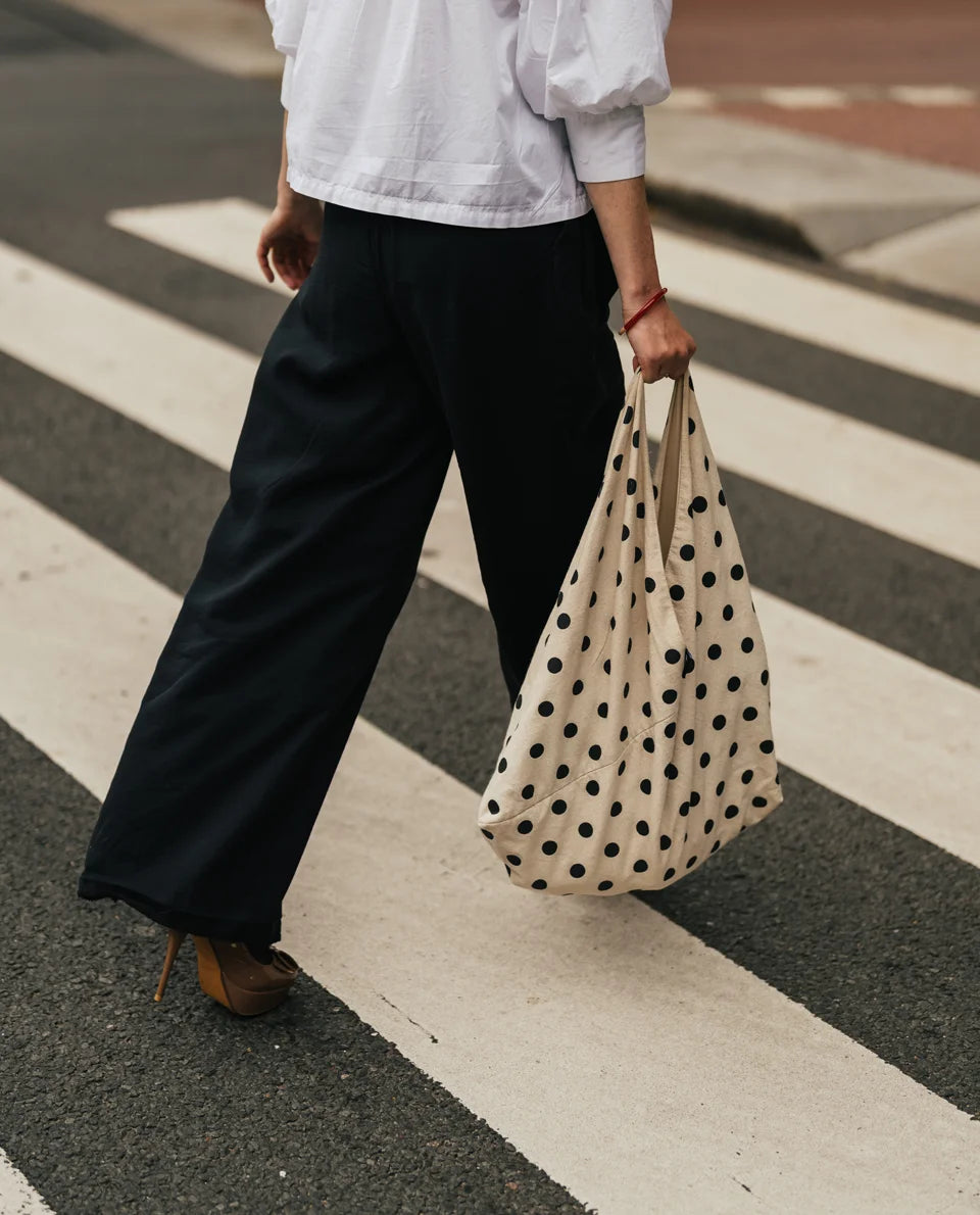 Tas Polkadot - Wit/zwart