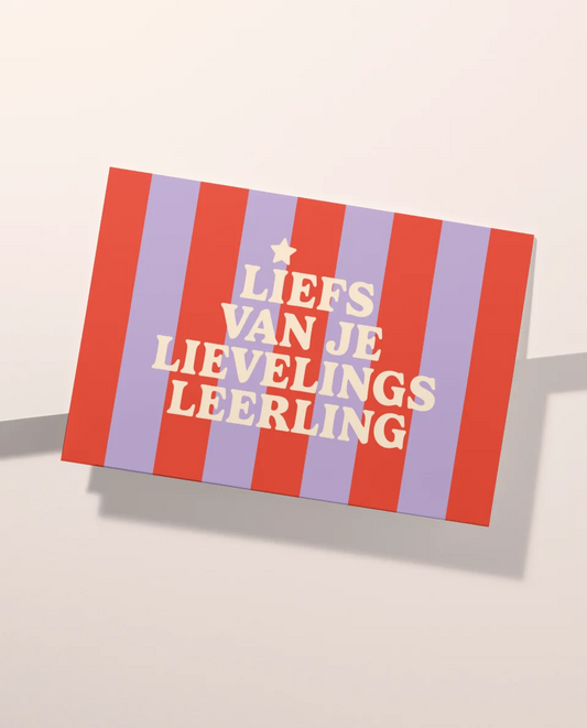 Kaart - Liefs van je lievelings leerling