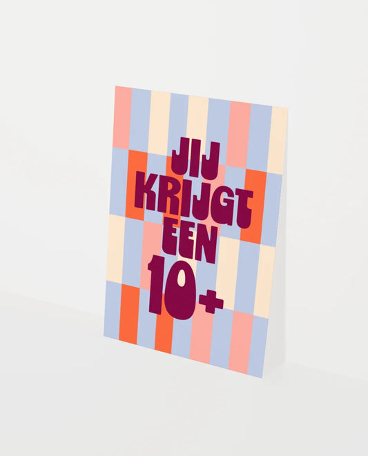 Kaart - Jij krijgt een 10+
