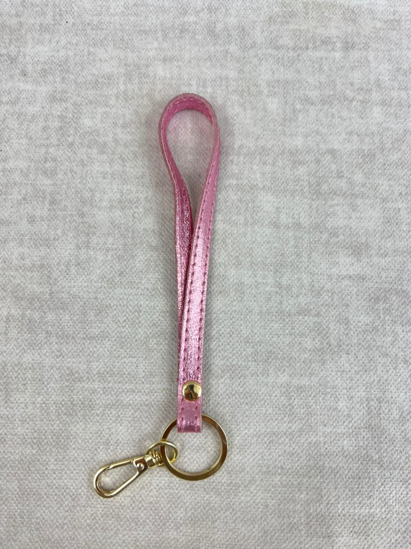 Sleutelhanger - Lichtroze metallic