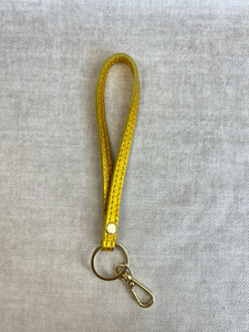 Sleutelhanger - Metallic geel