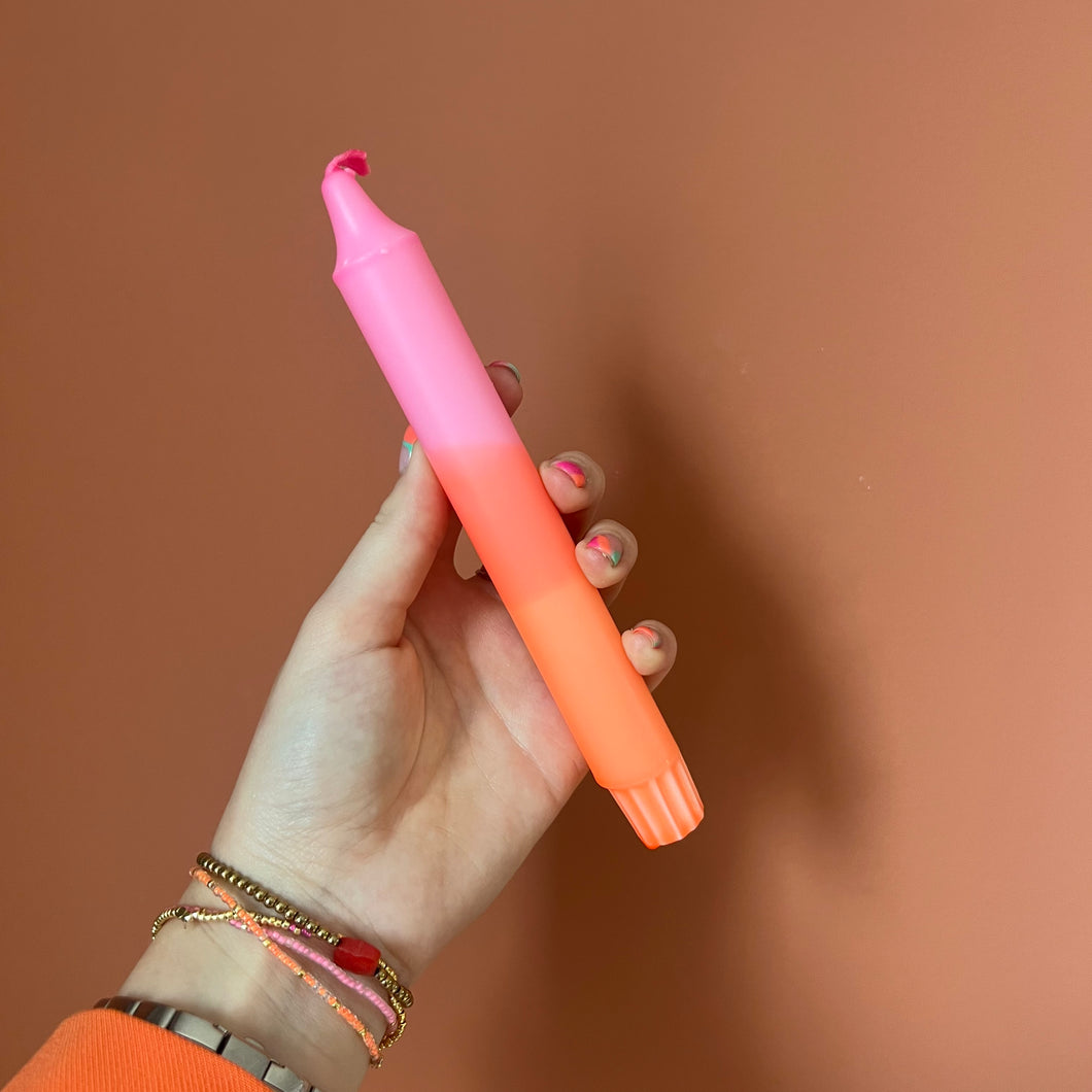 Dinerkaars - roze/oranje