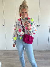 Afbeelding in Gallery-weergave laden, Blouse bloemen - Wit/geel/blauw/groen/roze

