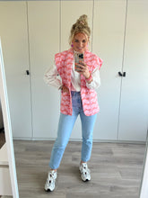 Afbeelding in Gallery-weergave laden, Gilet print - Lichtroze/koraal
