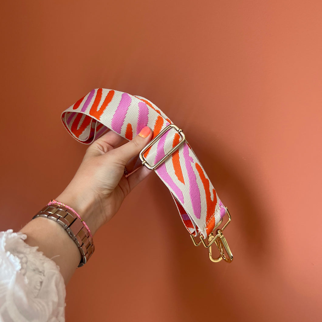 Bagstrap Zebra - Lila/oranje