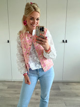 Afbeelding in Gallery-weergave laden, Gilet print bloemen - Roze
