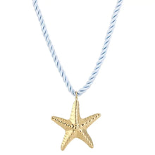 Afbeelding in Gallery-weergave laden, Ketting met Zeester - Licht Blauw/Goud
