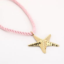 Afbeelding in Gallery-weergave laden, Ketting met Zeester - Licht Roze/Goud
