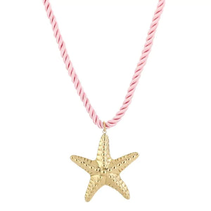 Ketting met Zeester - Licht Roze/Goud