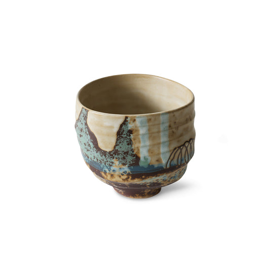 Hkliving Artist ceramics - Coffee cup Scratched