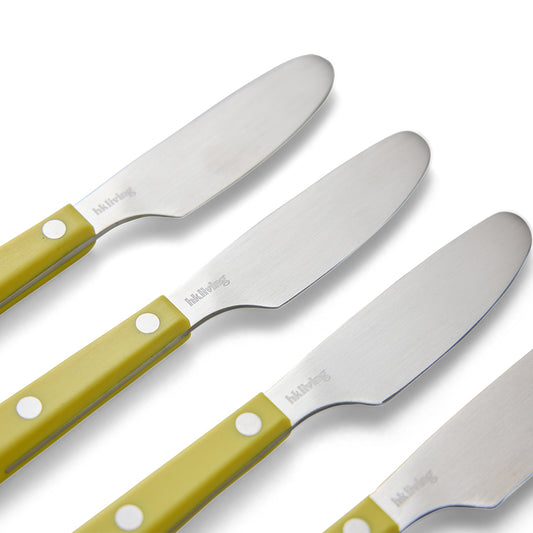Hkliving 70s cutlery - Butter knives lemon (set of 4)