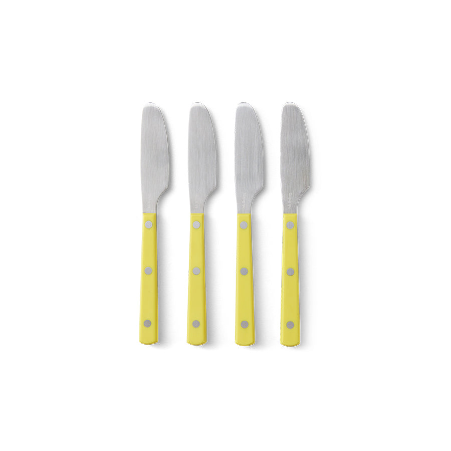Hkliving 70s cutlery - Butter knives lemon (set of 4)
