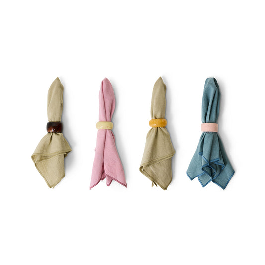 Hkliving Napkin rings - Sunrise set van 4