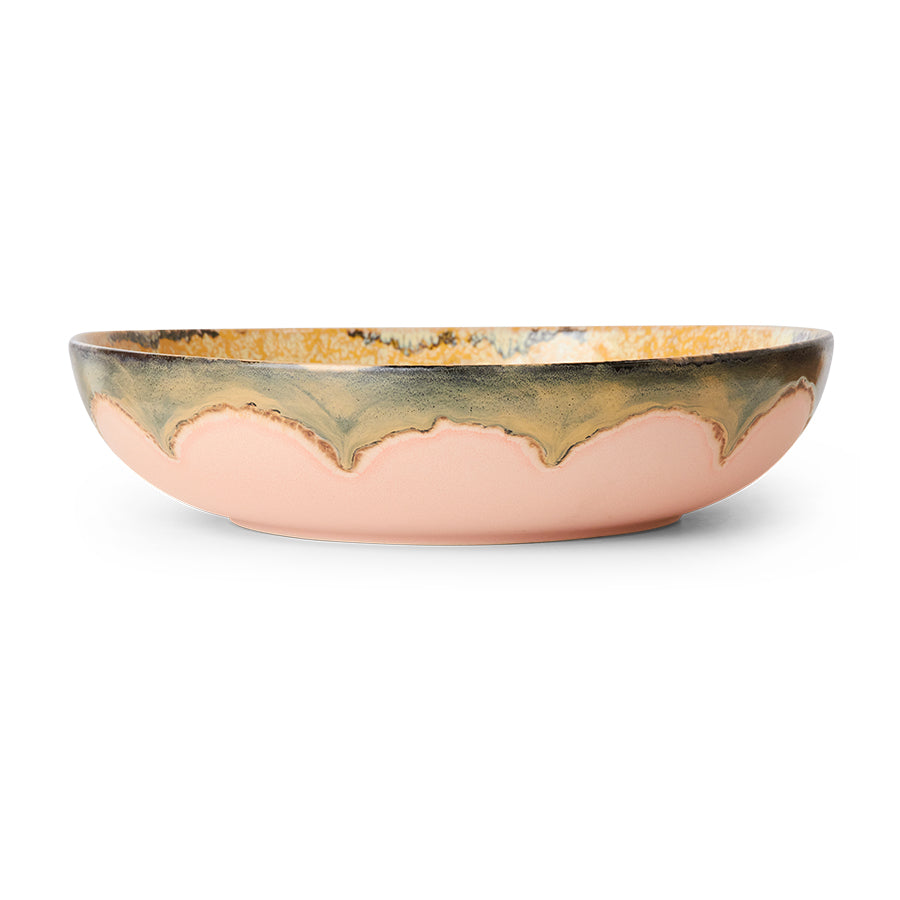 70s ceramics salad bowl - Sunflower