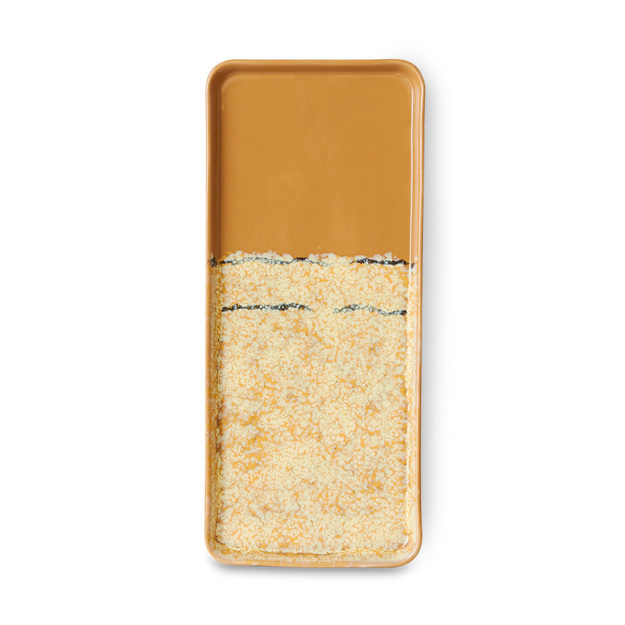 HK Living - 70s ceramics Cake Tray Sunbeam