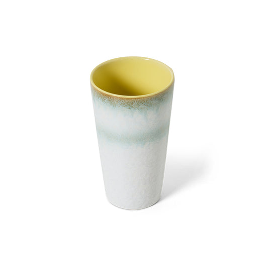 Hkliving 70s ceramics - Latte mug Petal