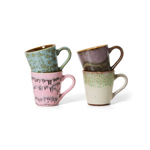 Hkliving 70s ceramics: espresso mugs (4) - Brutalism