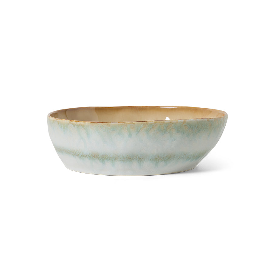 Hkliving 70s ceramics - Pasta bowls Petal (set of 2)