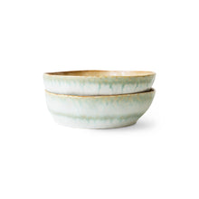 Afbeelding in Gallery-weergave laden, Hkliving 70s ceramics: pasta bowls - Petal (set of 2)
