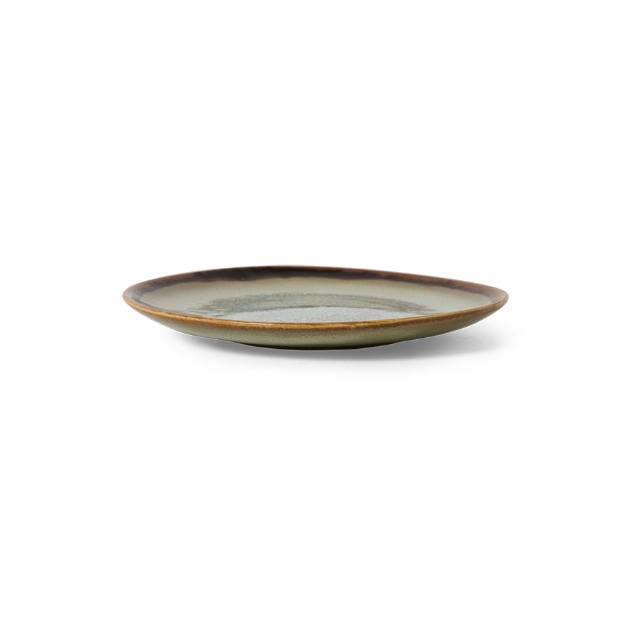Hkliving 70s ceramics - Dessert plates Contrast (set of 2)