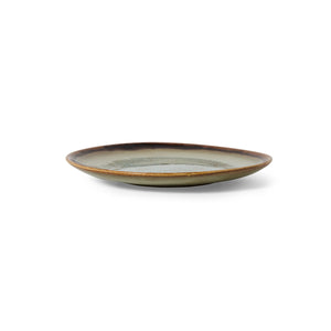 Hkliving 70s ceramics: dessert plates - contrast (set of 2)