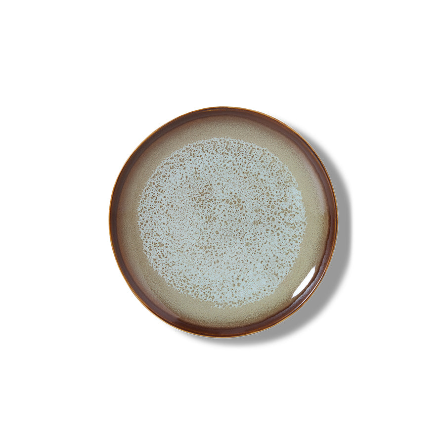 Hkliving 70s ceramics - Dessert plates Contrast (set of 2)