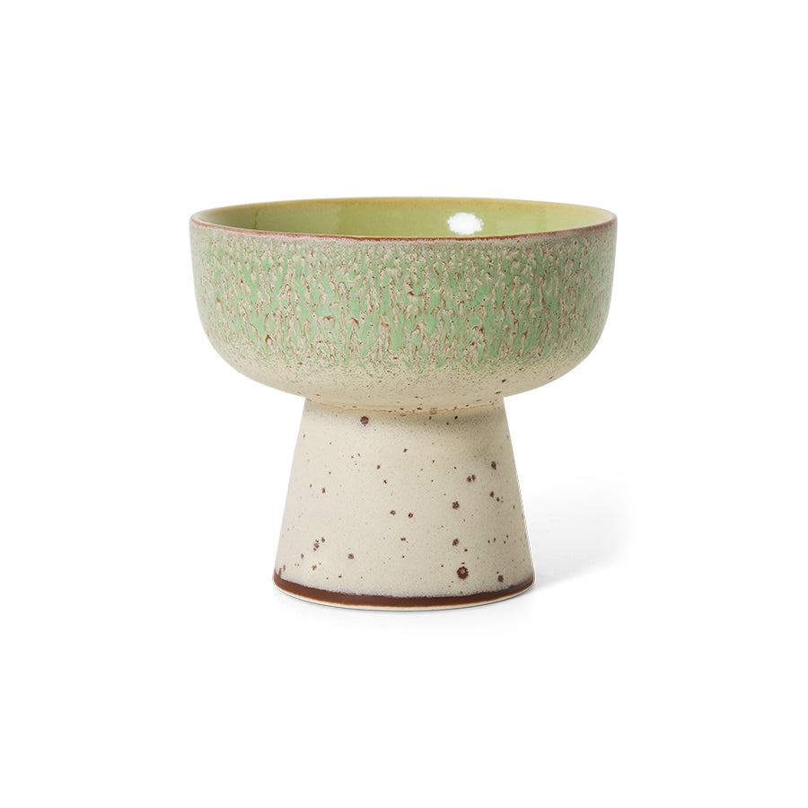 Hkliving 70s ceramics - Tapas bowl on base Slush