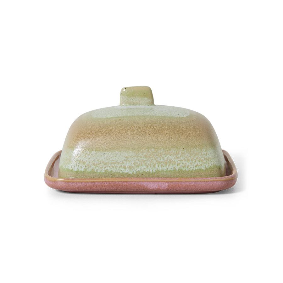 Hkliving 70s ceramics - Butter dish Skyline